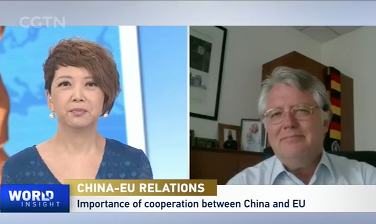 President Wuttke Joins CGTN’s World Insight on EU-China Ties